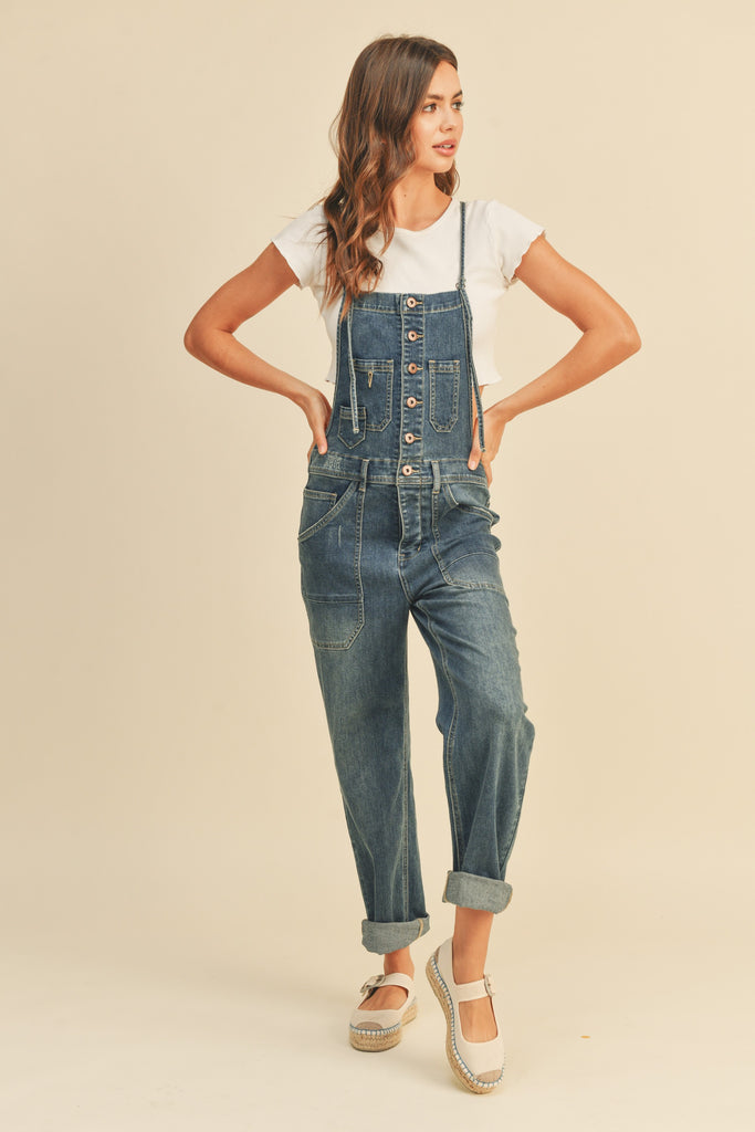 Women's Boyfriend Stretch Bib Jeans Mom Design Dungarees Wide Denim Overall  Pants with Retro Straps (Color : Light blue, Size : Large) : Buy Online at  Best Price in KSA - Souq