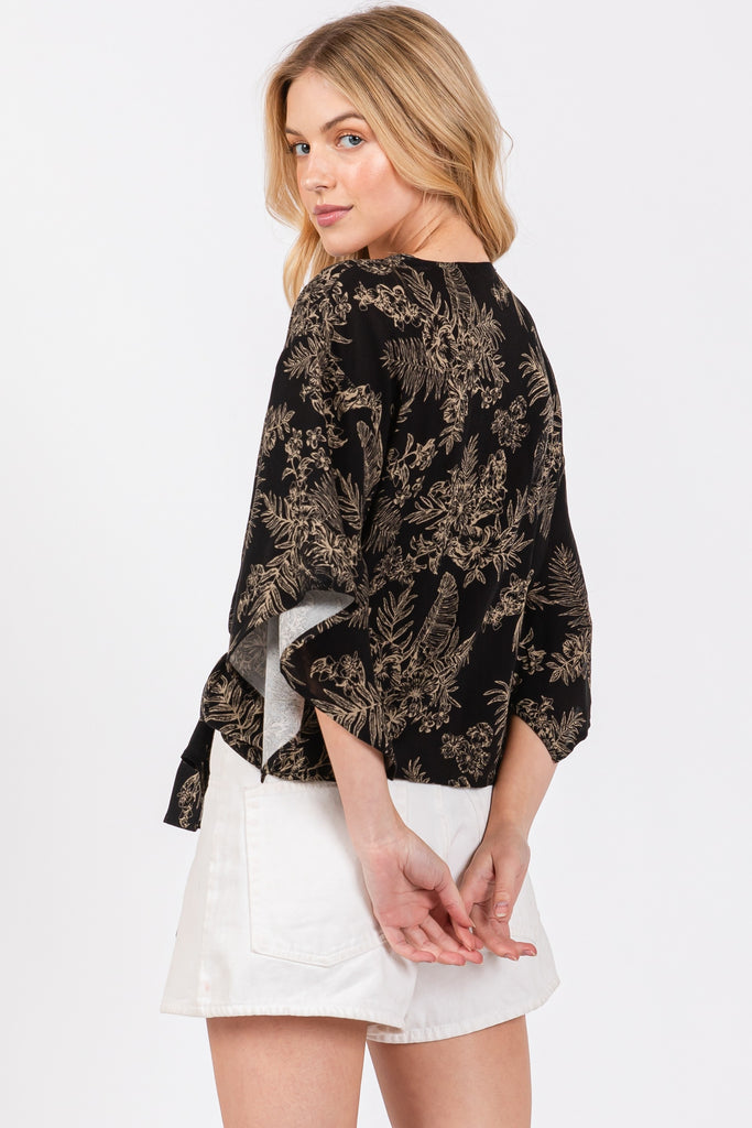 Print Kimono Cardigan