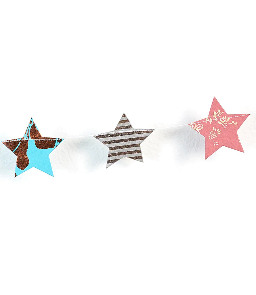 Recycled Paper Star Garland