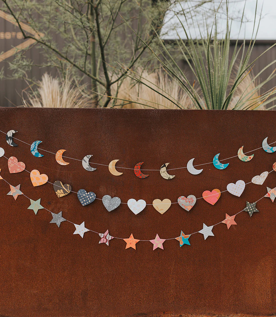Recycled Paper Star Garland