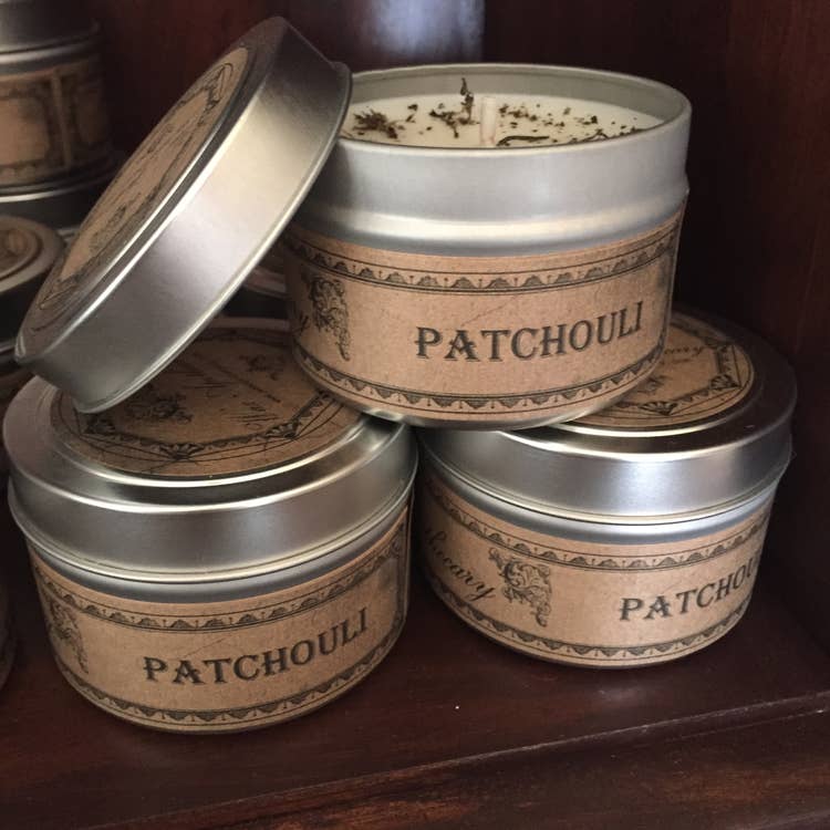Patchouli Botanical Travel Tin Candle 4oz