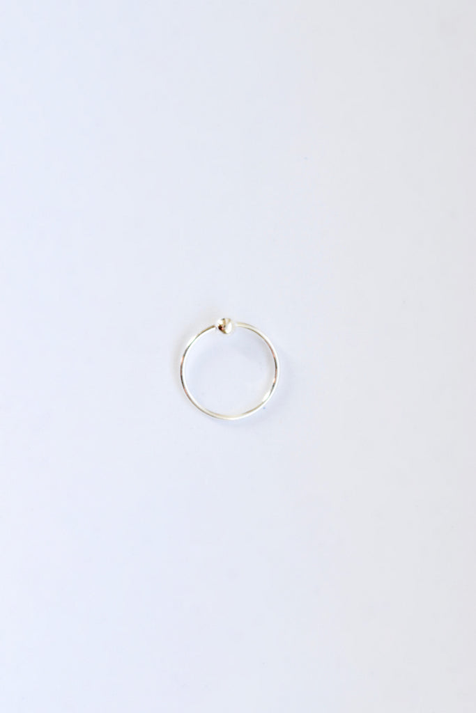 Small Sterling Silver Nose Hoop