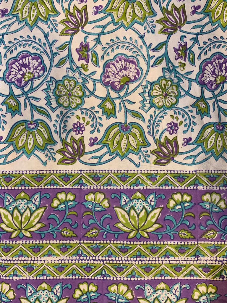 Purple, Green and Turquoise Tapestry